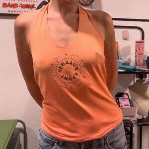 Y2K VERSACE SPORT HALTER TOP